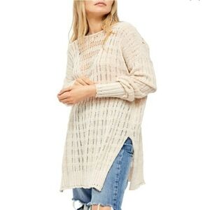 𝅺FREE People Pretty In Pointell Sweater sz. XS NWT